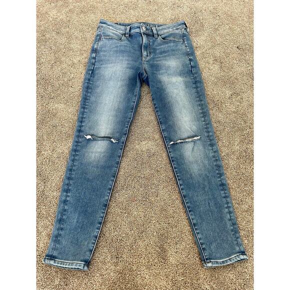 American Eagle Hi-Rise Jegging Crop Jeans size 6 - Picture 1 of 7